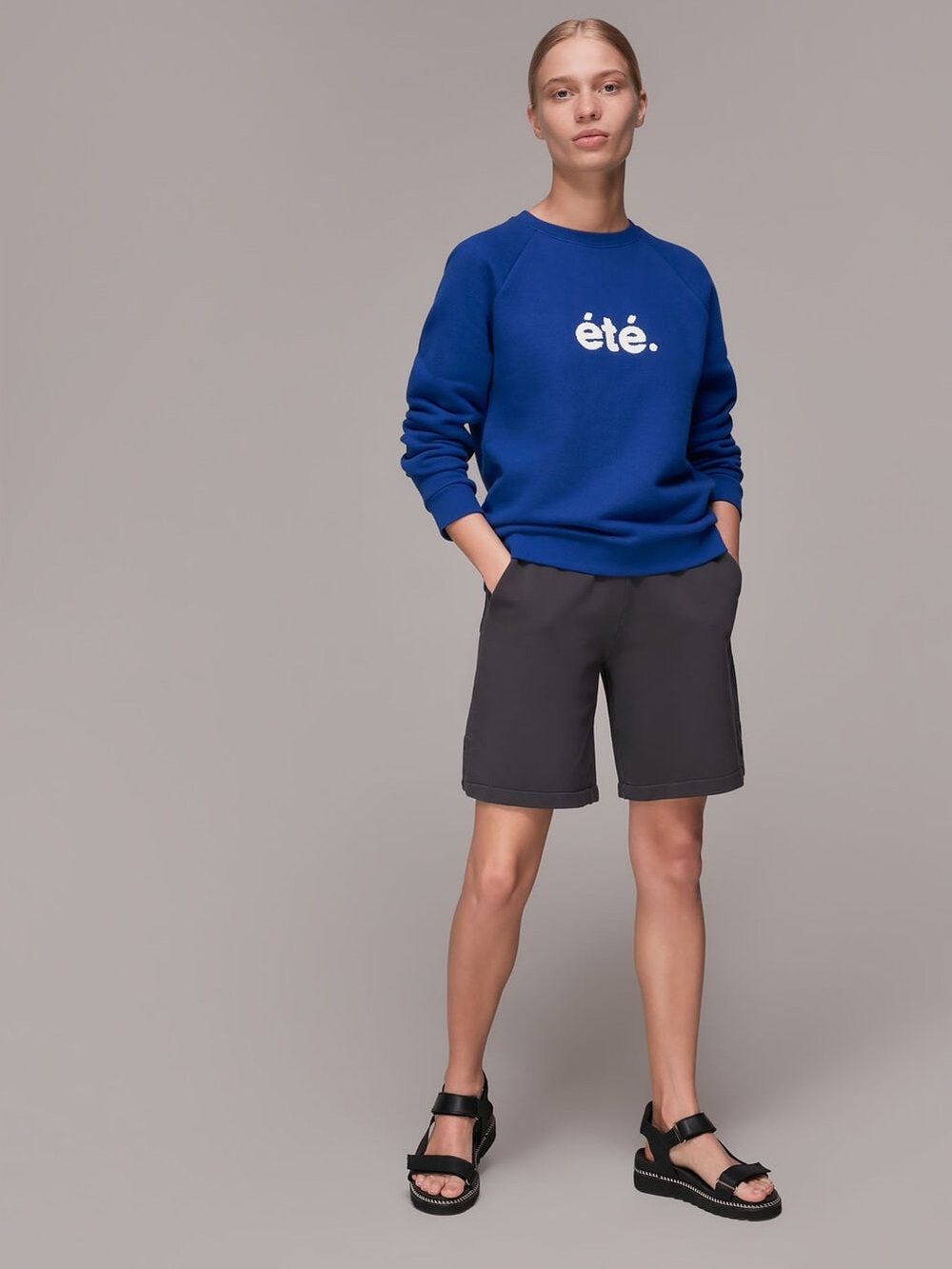 Whistles Ete Sweatshirt - Blue Small
